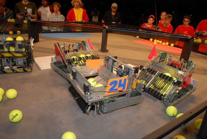 Robotics field and event atmosphere